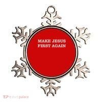 Make Jesus First Again Christian Catholic Faith Ornament thumb 0