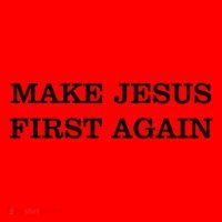 Make Jesus First Again Christian Catholic Faith Santa Hat thumb 1
