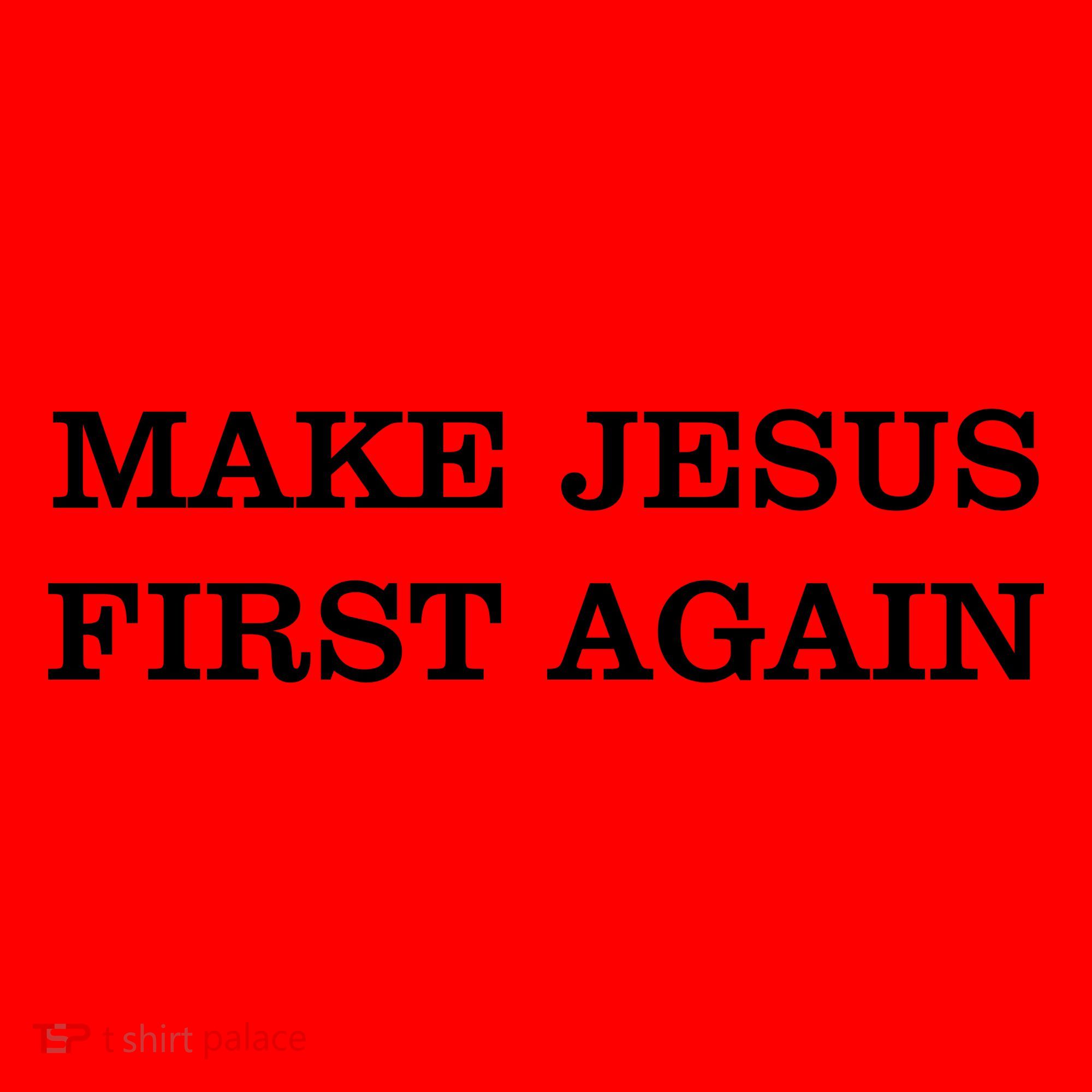 Make Jesus First Again Christian Catholic Faith Santa Hat