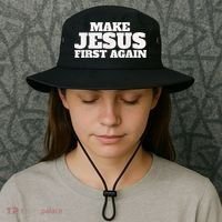 Make Jesus First Again Bucket Hat thumb 3
