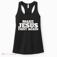 Make Jesus First Again Women's Tank Top thumb 0