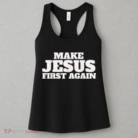 Make Jesus First Again Women's Tank Top thumb 3