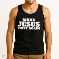 Make Jesus First Again Tank Top thumb 3