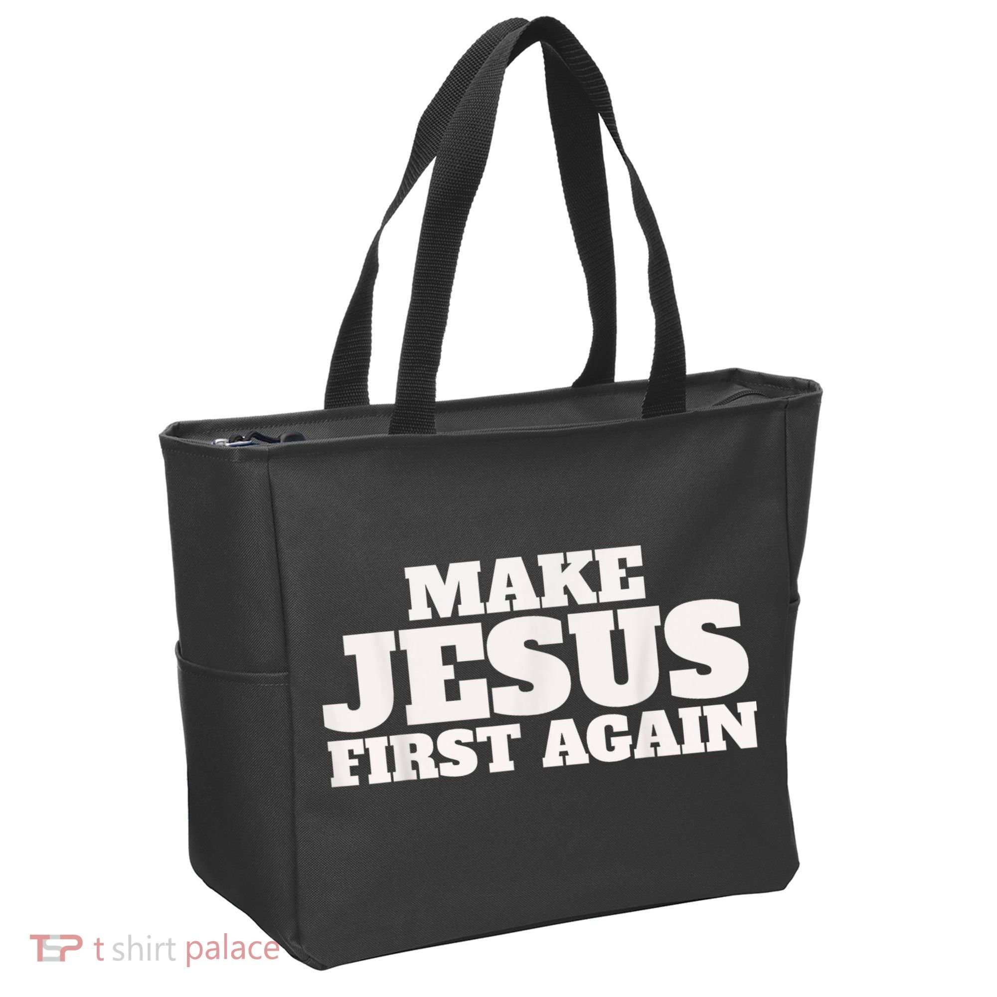 Make Jesus First Again Tote Bag