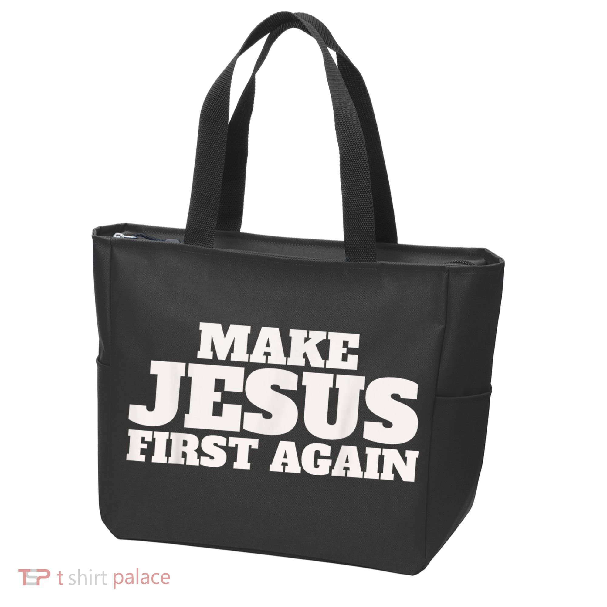 Make Jesus First Again Tote Bag