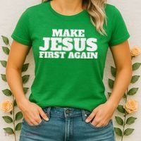 Make Jesus First Again Women's T-Shirt thumb 2