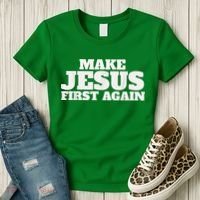 Make Jesus First Again Women's T-Shirt thumb 3
