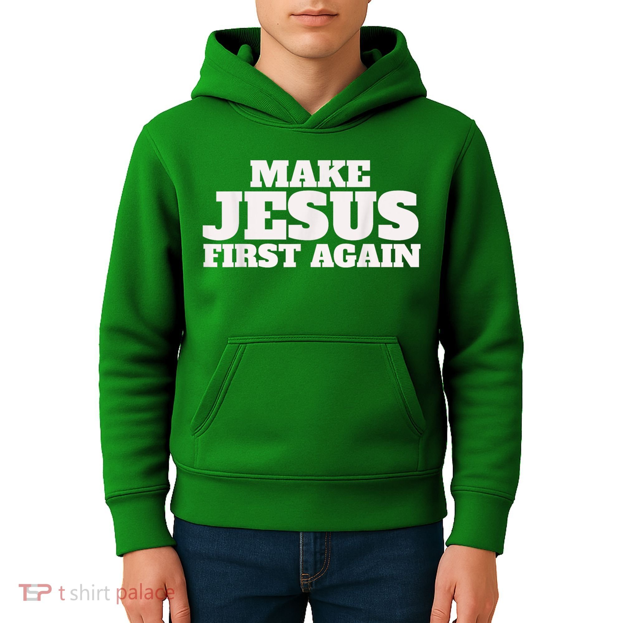 Make Jesus First Again Kids Hoodie