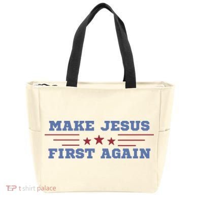 Make Jesus First Again Chrisitan Faith Tote Bag