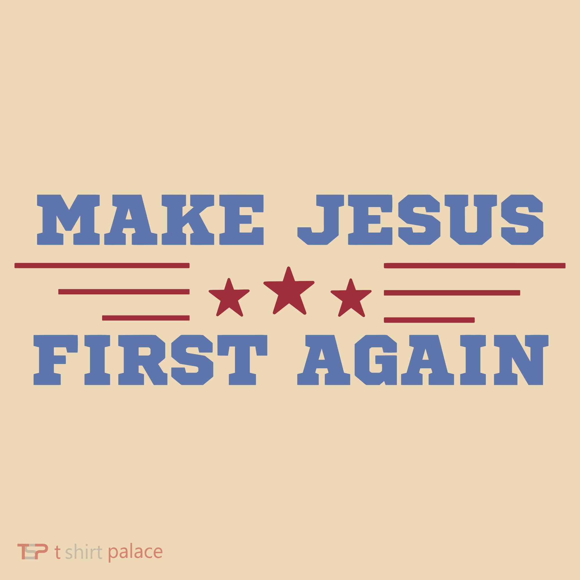 Make Jesus First Again Chrisitan Faith Tote Bag