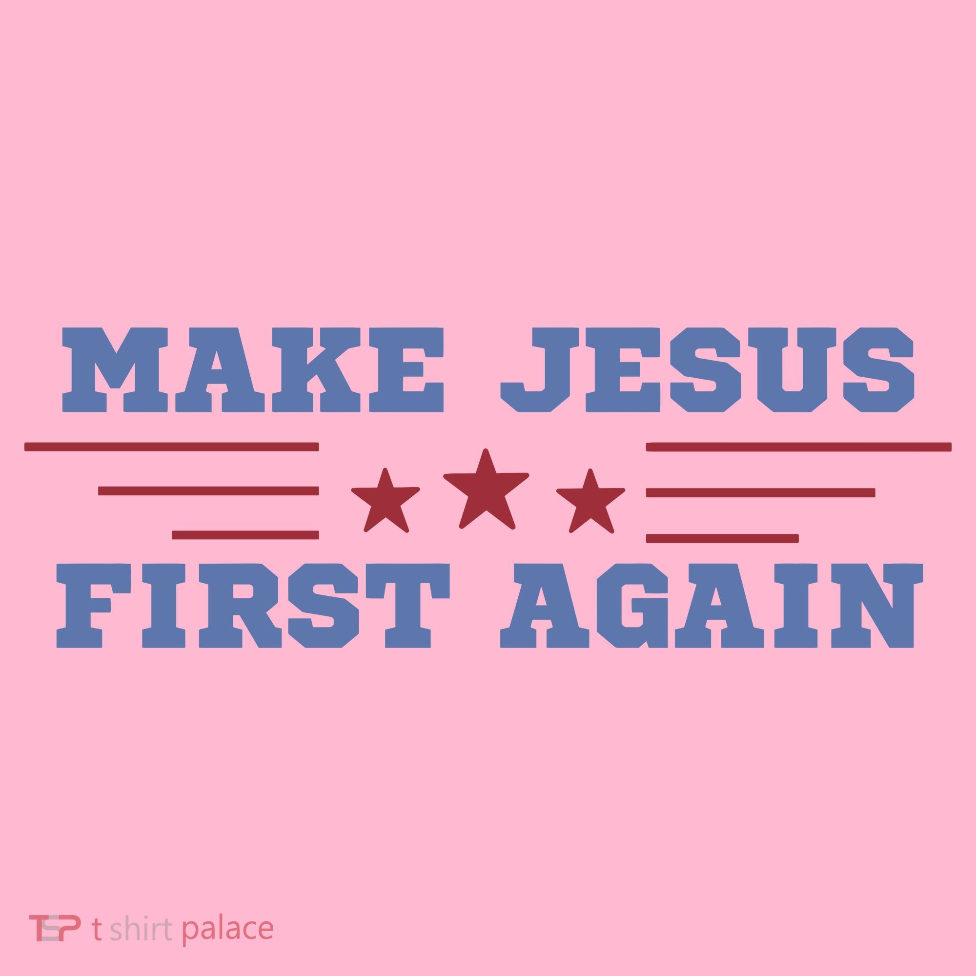 Make Jesus First Again Chrisitan Faith Coaster