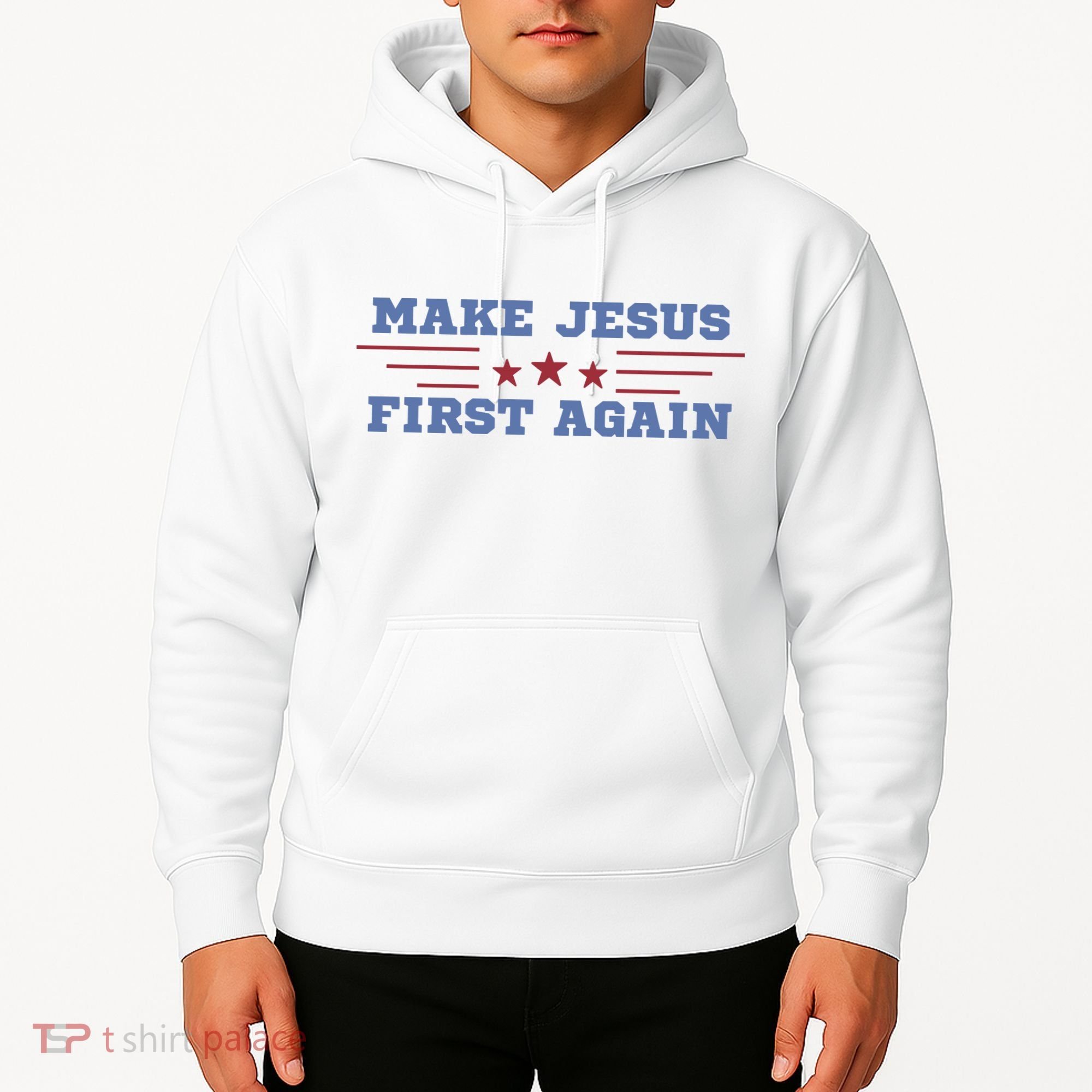 Make Jesus First Again Chrisitan Faith Hoodie