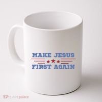 Make Jesus First Again Chrisitan Faith Coffee Mug thumb 0