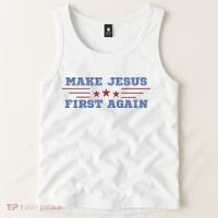 Make Jesus First Again Chrisitan Faith Tank Top thumb 2