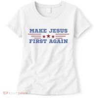 Make Jesus First Again Chrisitan Faith Women's T-Shirt thumb 0