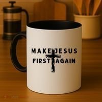 Make Jesus First Again Coffee Mug thumb 4