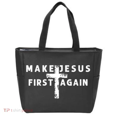 Make Jesus First Again Tote Bag