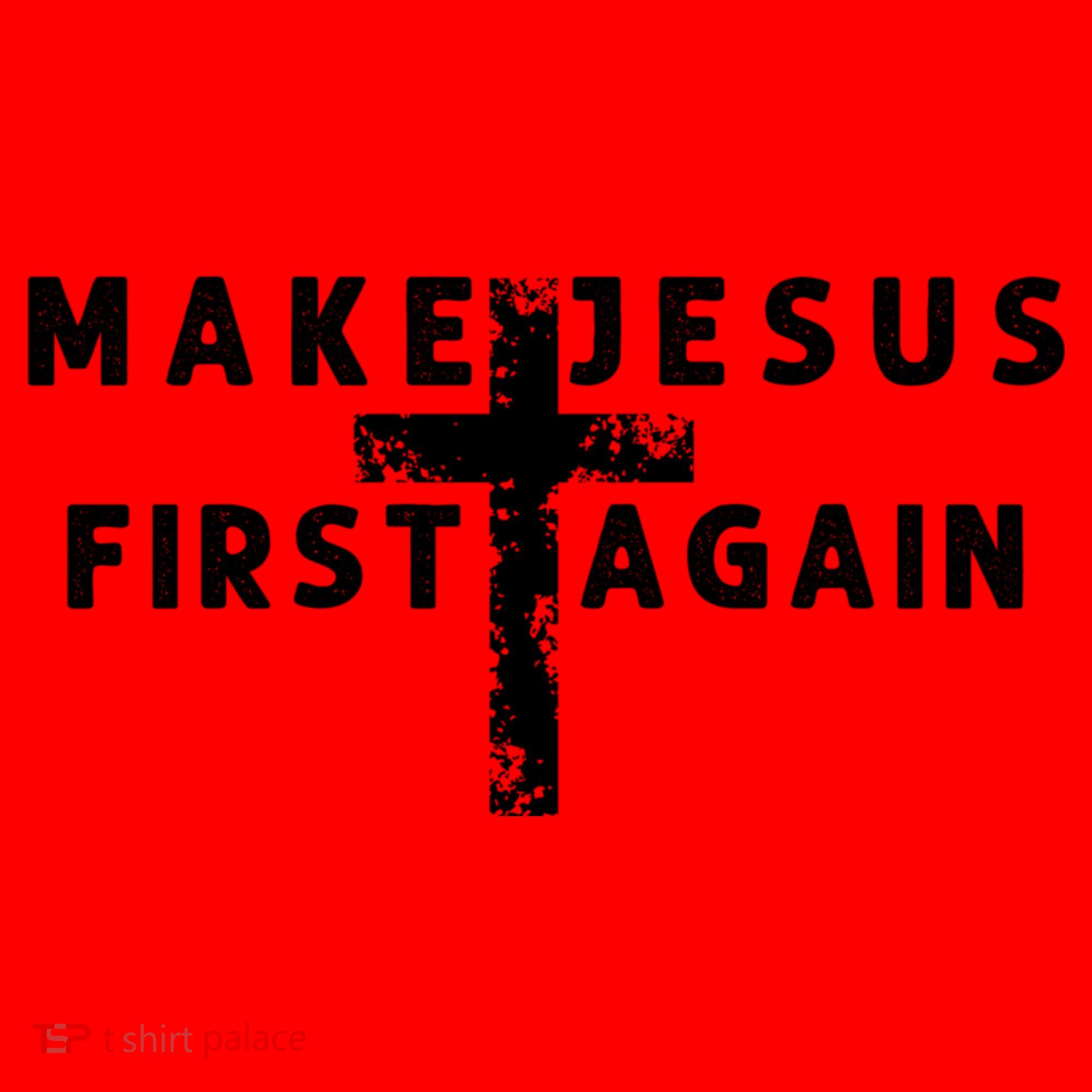 Make Jesus First Again Santa Hat