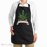 Merry Juana Funny Holiday Christmas Marijuana Weed Stoner Apron thumb 2