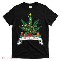 Merry Juana Funny Holiday Christmas Marijuana Weed Stoner T-Shirt thumb 0