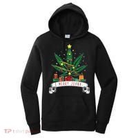 Merry Juana Funny Holiday Christmas Marijuana Weed Stoner Women's Hoodie thumb 0