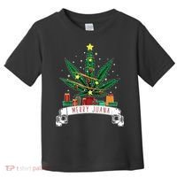 Merry Juana Funny Holiday Christmas Marijuana Weed Stoner Toddler T-Shirt thumb 0