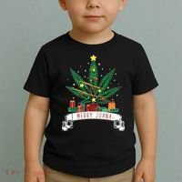 Merry Juana Funny Holiday Christmas Marijuana Weed Stoner Toddler T-Shirt thumb 2
