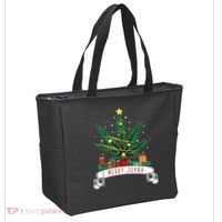 Merry Juana Funny Holiday Christmas Marijuana Weed Stoner Tote Bag thumb 2