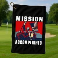 Make Jesus First Again Golf Towel thumb 1