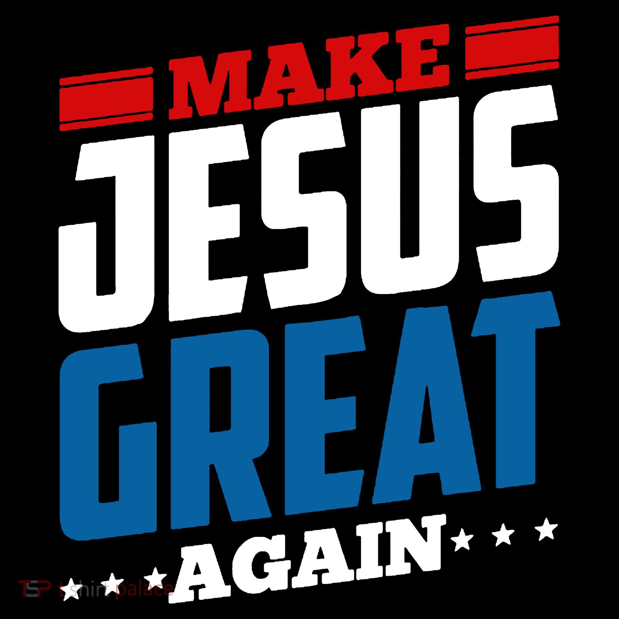 Make Jesus Great Again Red White And Blue Backpack