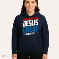Make Jesus Great Again Red White And Blue Hoodie thumb 5