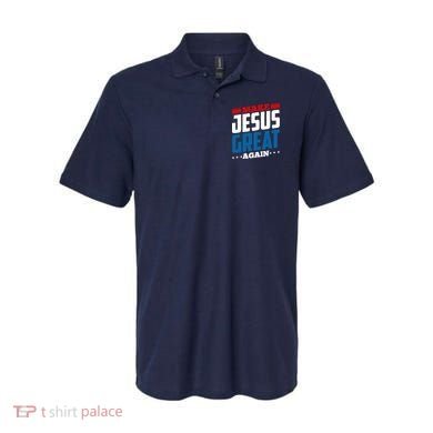 Make Jesus Great Again Red White And Blue Polo