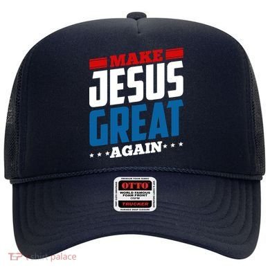 Make Jesus Great Again Red White And Blue Hat
