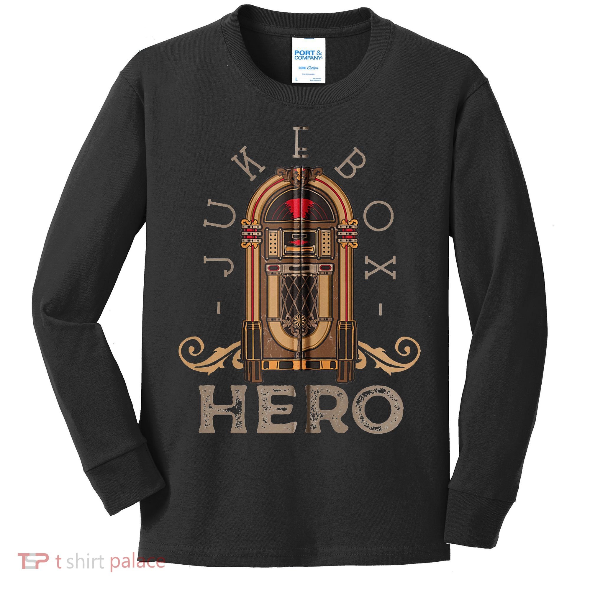 Music Jukebox Hero For Music Karaoke Kids Long Sleeve Shirt