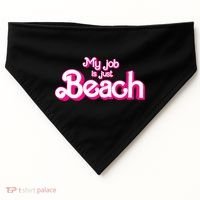 My Job Is Just Beach USA-Made Doggie Bandana thumb 0