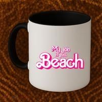 My Job Is Just Beach Coffee Mug thumb 2