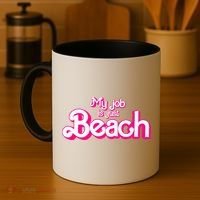 My Job Is Just Beach Coffee Mug thumb 4