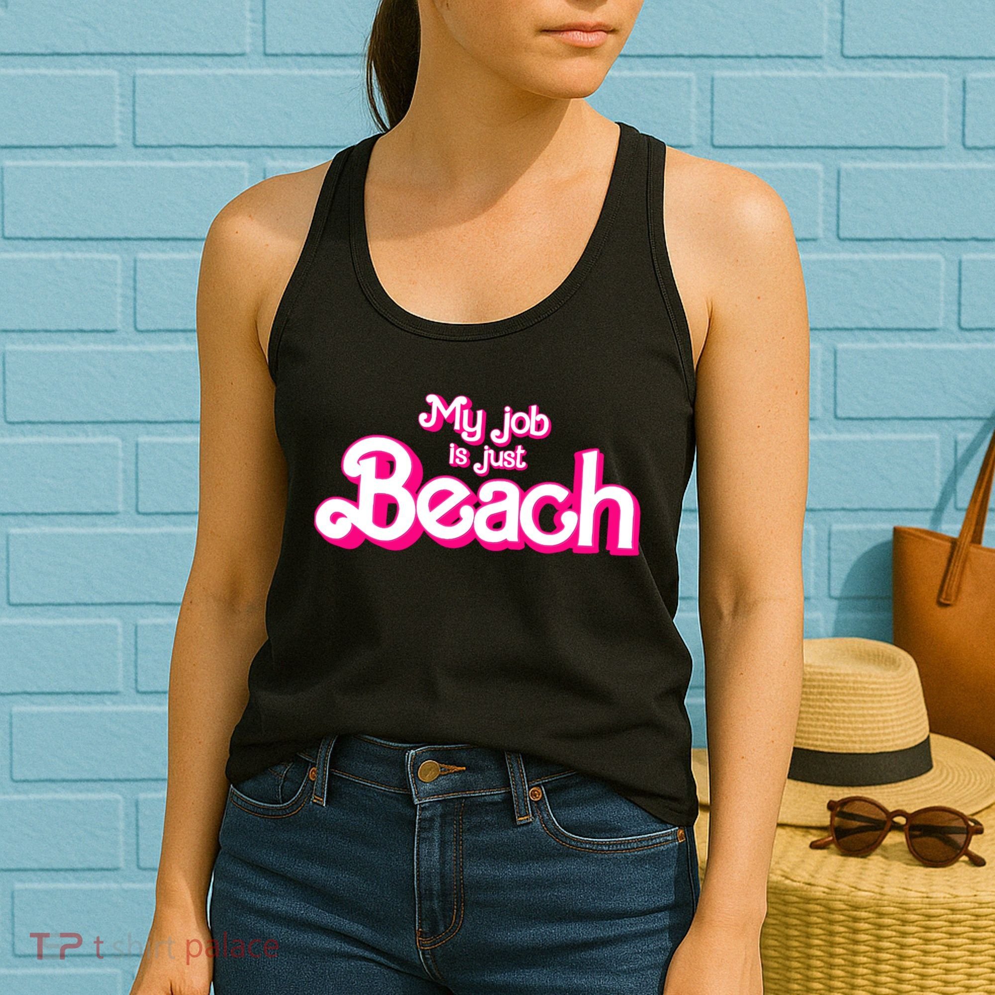 My Job Is Just Beach Women's Tank Top