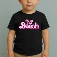 My Job Is Just Beach Toddler T-Shirt thumb 2