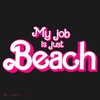 My Job Is Just Beach Women's Long Sleeve Shirt thumb 2
