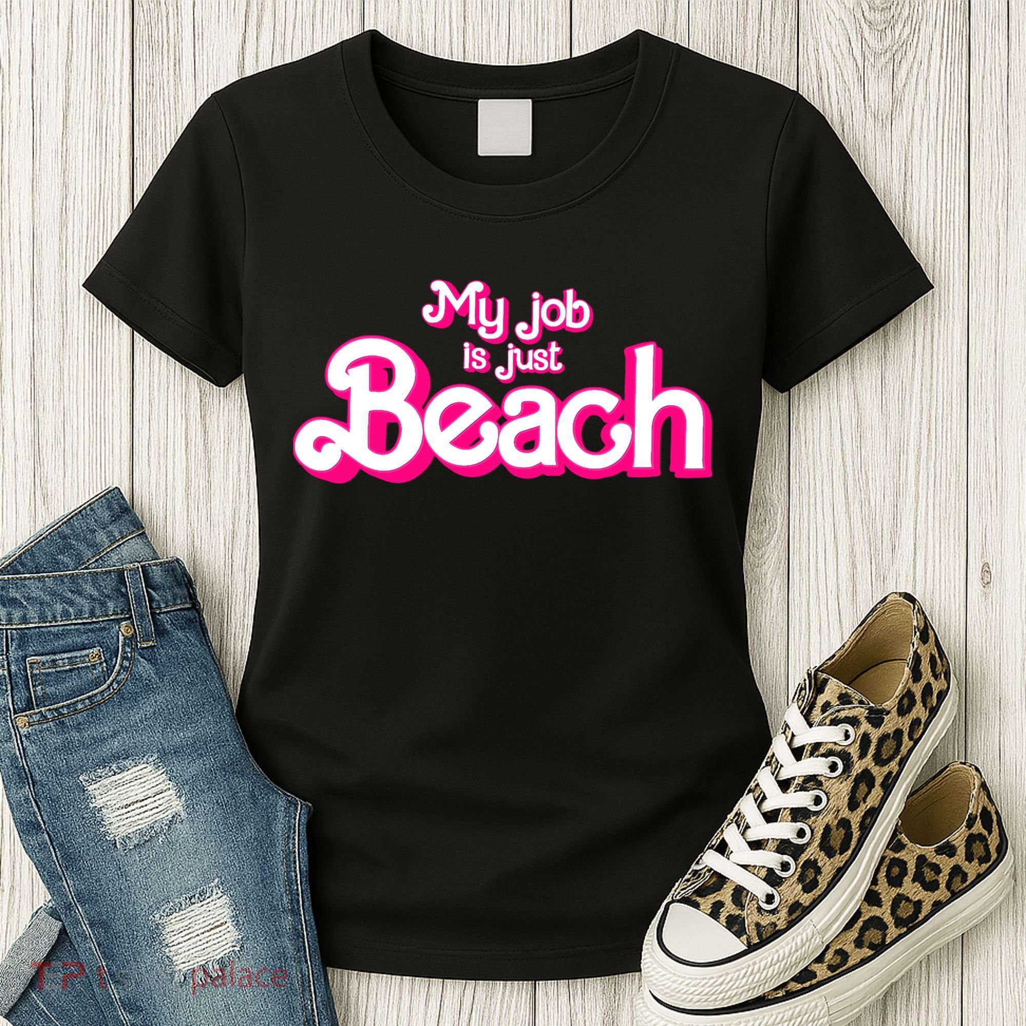 My Job Is Just Beach Women's T-Shirt