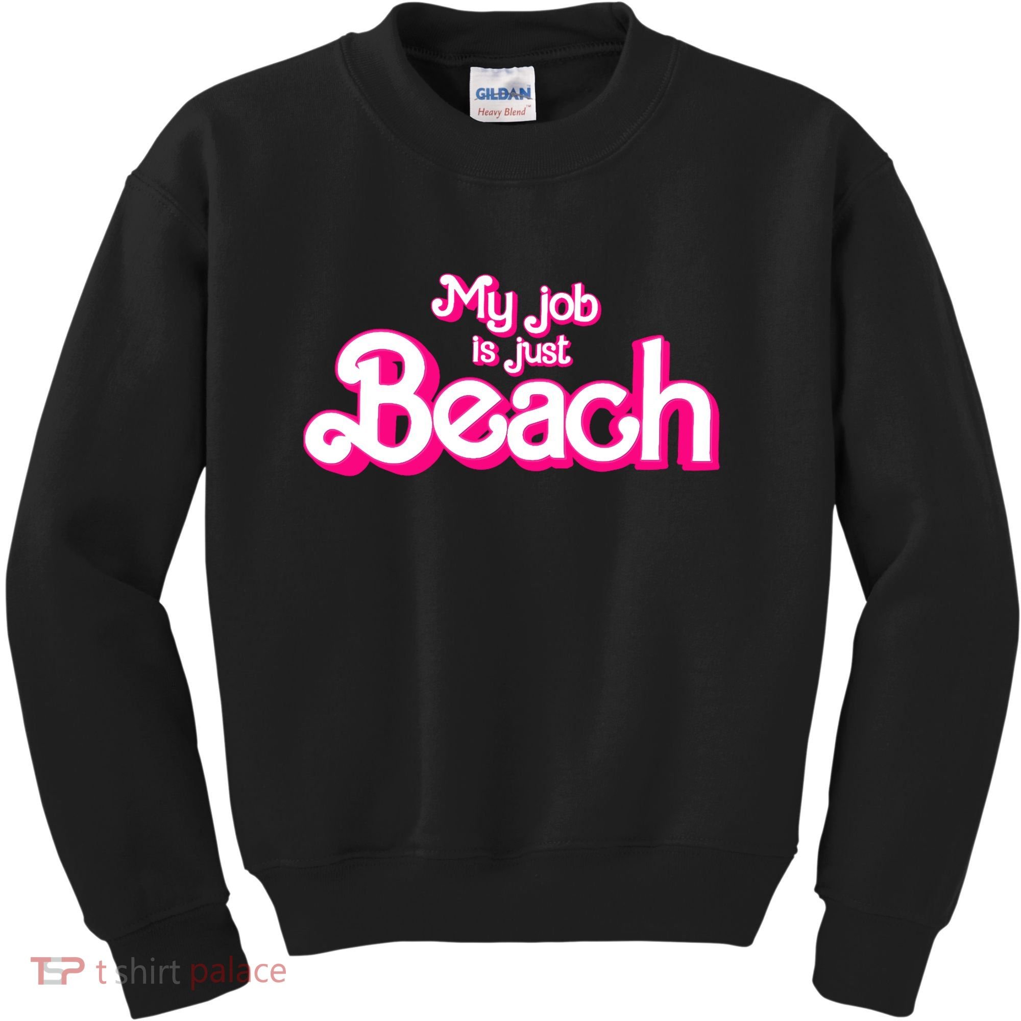 My Job Is Just Beach Kids Sweatshirt