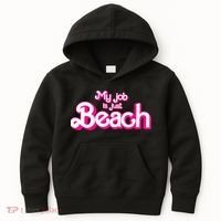 My Job Is Just Beach Kids Hoodie thumb 0