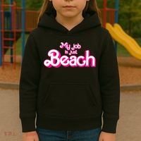 My Job Is Just Beach Kids Hoodie thumb 3