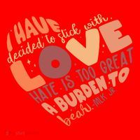 Mlk Jr I Have Decided To Stick With Love Hate Is Too Great A Burden To Bear Santa Hat thumb 1