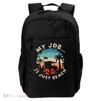 My Job Is The Beach Backpack thumb 0