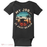 My Job Is The Beach Baby Bodysuit thumb 0