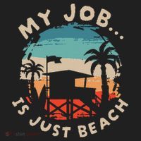 My Job Is The Beach Hat thumb 2