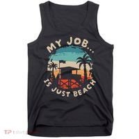 My Job Is The Beach Tank Top thumb 0