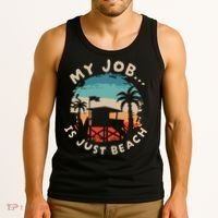 My Job Is The Beach Tank Top thumb 3